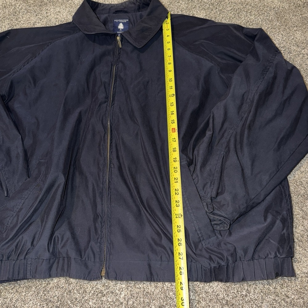 Roundtree & Yorke Men's 4X Navy Blue Full Zip Bomber Jacket Coat Pockets - Picture 5 of 8